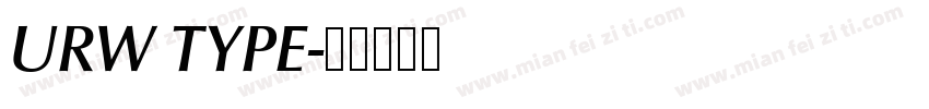 URW TYPE字体转换